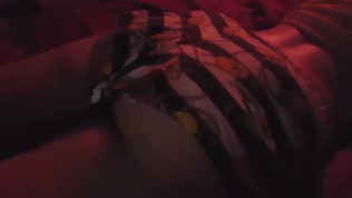 Filming her big butt in cute shorts