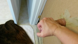 Big Cock Handjob with Huge Cumshot at the gloryhole