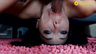 MILF Throat Fuck with Oral Creampie