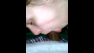 Playing in her throat