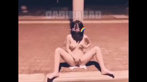 famous girl in China naked in public everywhere