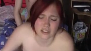 Redheaded busty german teen girl