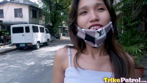 TrikePatrol Skinny Pinay Tries Big Dick In Hotel Room