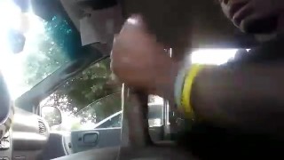 BBC jacking off in the parking lot