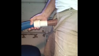 vacuum cleaner sucking me off !