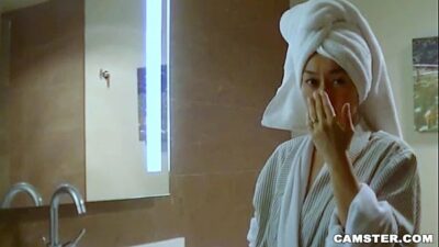 Sexy Asian Babe Receives Sensual Massage by Fireplace 31 min