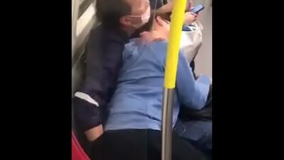 Men and women on the MRT