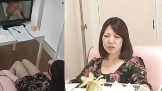 Amateur Japanese gal watch porn and blows