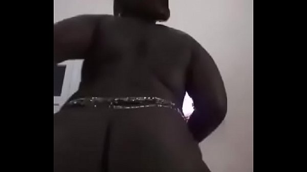 Black chubby Nigerian girl show off her black ass and pussy in a hotel in Lagos
