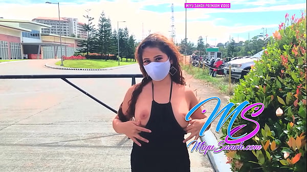 Premium#5 Filipina Model Miyu Sanoh Showing Thongs Breast And Nipples In A Cute And Sexy Street Walk In The Park And Parking Lot – Pinay