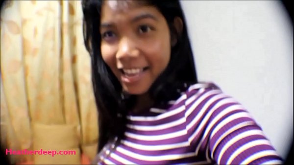 10 Weeks Pregnant Thai Teen Heather Deep gives blowjob and gets cum in mouth and swallows