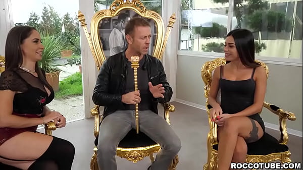 Gorgwous porn stars Malena Nazionale and Martina Smeraldi accepted the 69 dick challenge with Rocco Siffredi has prepared.Which of them will win?